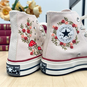 Converse Embroidered Mushroom Sneakers
