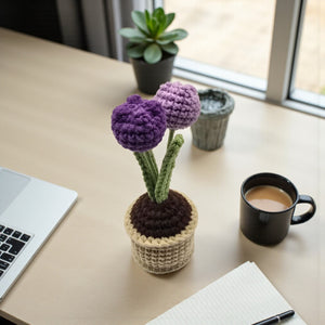 KawaStitch Crochet Tulip in Pot Decoration