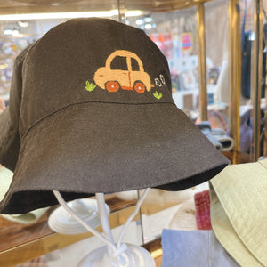Little Embroidered Linen Baby Hat – Summer Bucket Hat for Toddlers & Kids