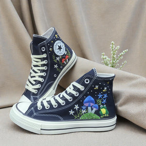 Custom Hand-Embroidered Converse