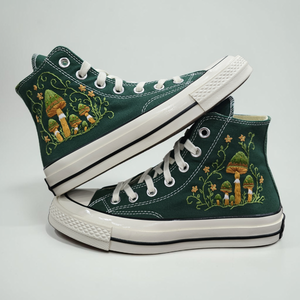 Converse Embroidered Mushroom Sneakers
