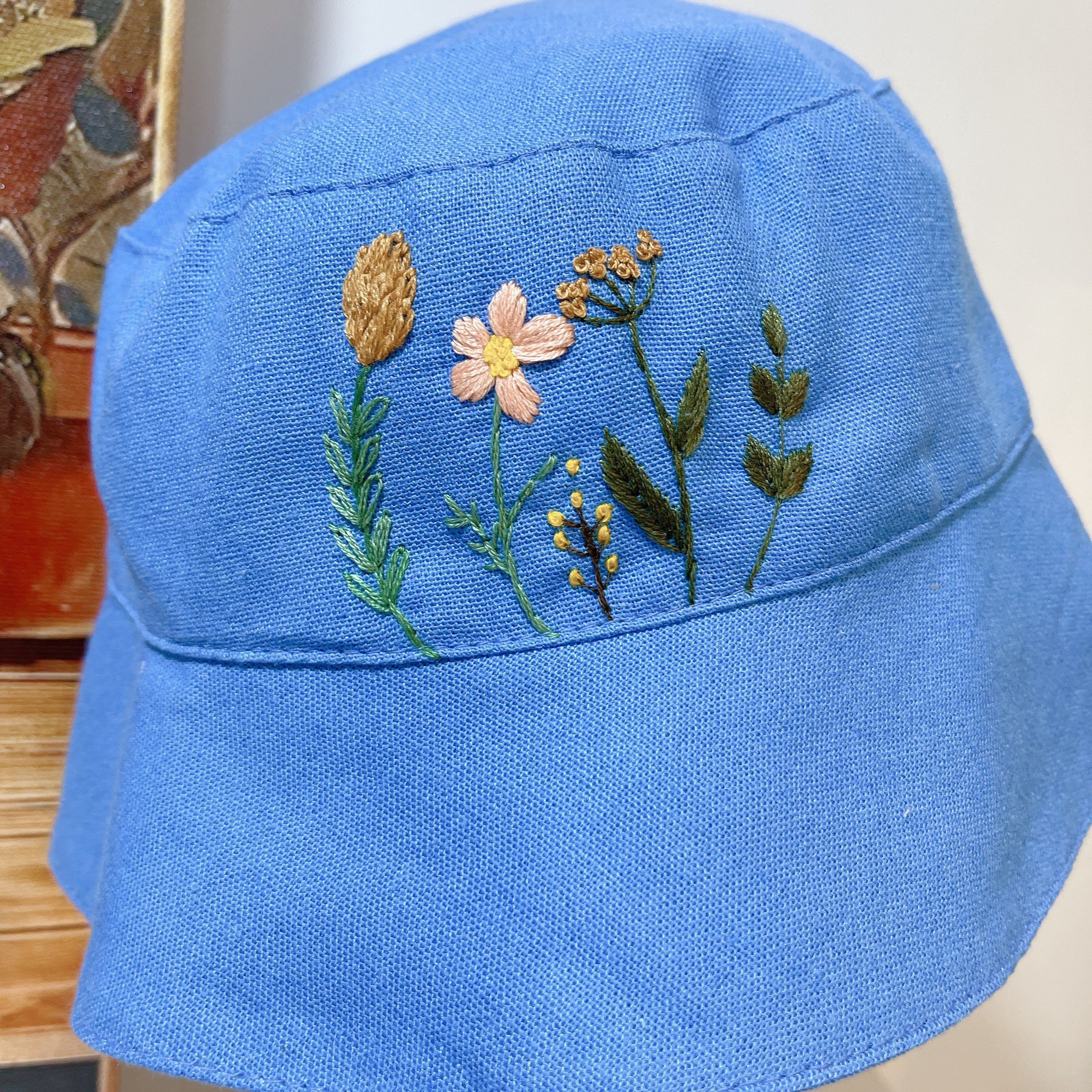 Garden Linen Baby Hat – Summer Bucket Hat for Toddlers & Kids