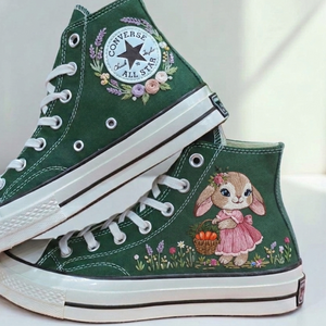 Bunny Converse Embroidered Shoes for Personalized Style