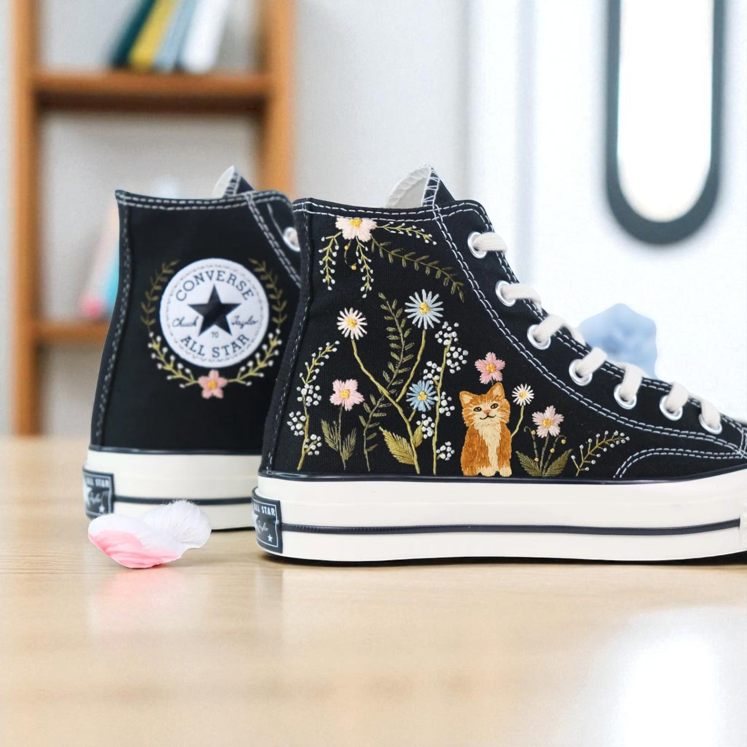 Converse Embroidered Aesthetic Cute Shoes
