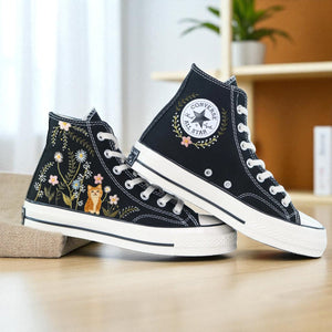 Converse Embroidered Aesthetic Cute Shoes