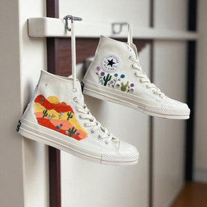 Converse Embroidered Cactus High Top Sneakers