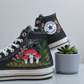 Converse Hand Embroidered Mushroom Embroidered Shoes
