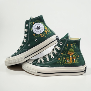 Converse Embroidered Mushroom Sneakers