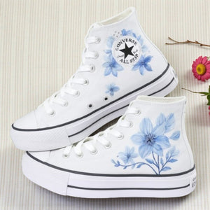 Converse Embroidered Wedding Shoes for Bride