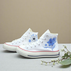 Converse Embroidered Wedding Shoes for Bride