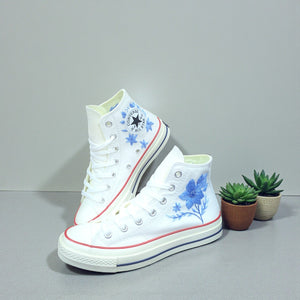 Converse Embroidered Wedding Shoes for Bride