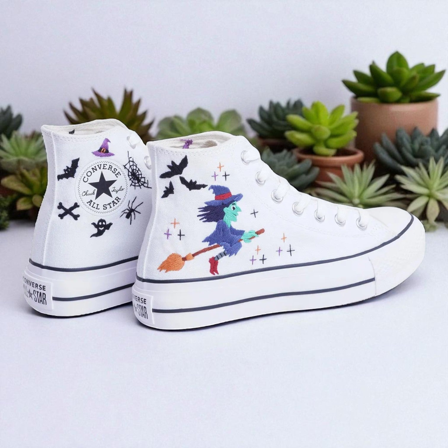 Converse Embroidered Witch High Tops