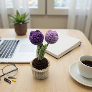 KawaStitch Crochet Tulip in Pot Decoration