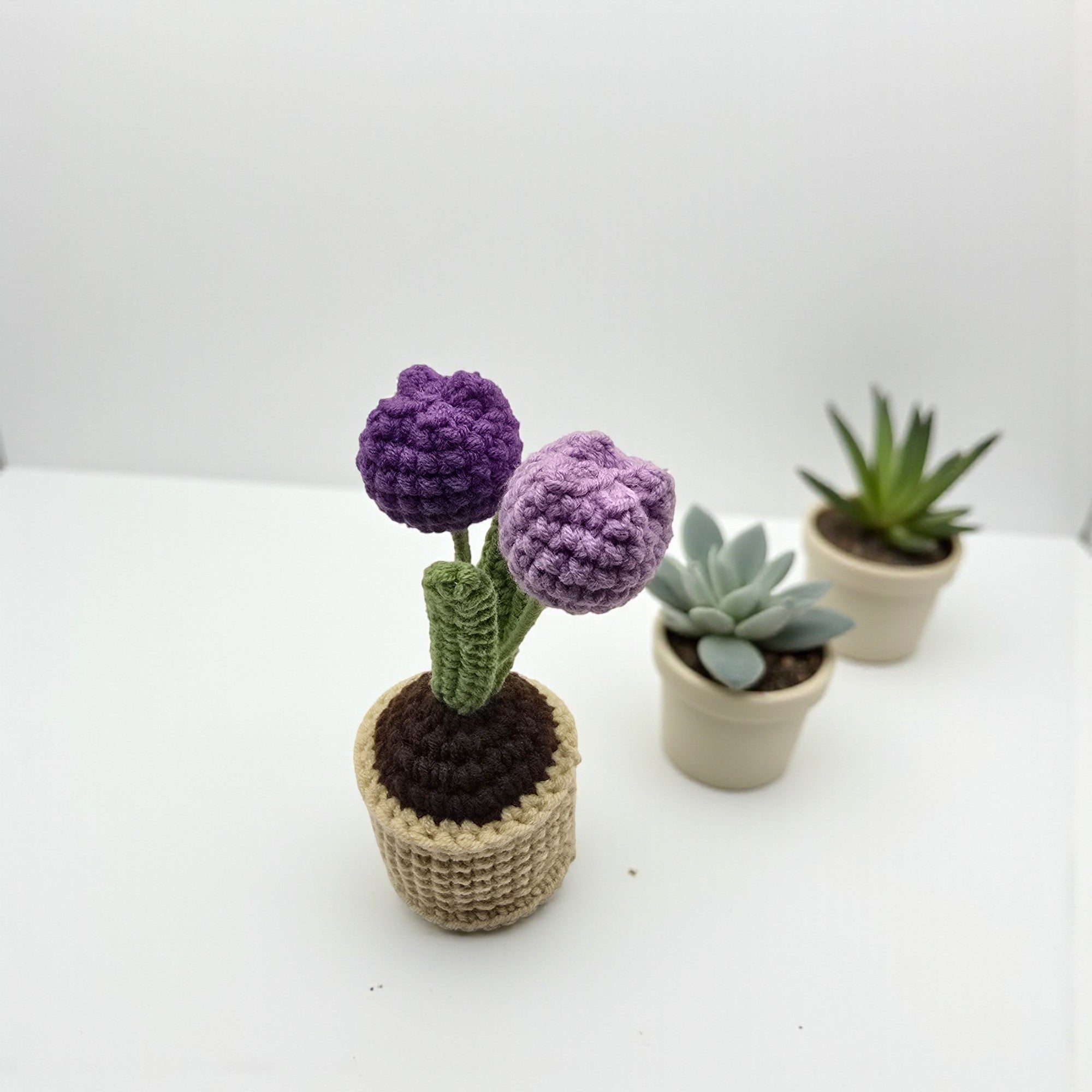 KawaStitch Crochet Tulip in Pot Decoration
