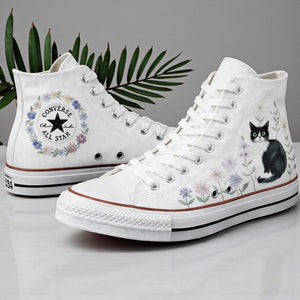 Converse Embroidered Cute High Tops