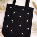 Daisy Tote - Hand-Stitched Floral Design
