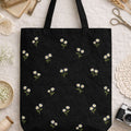 Embroidery on Tote Bags - Floral Design