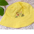 Hand Embroidered Duck Linen Baby Hat – Cute Summer Bucket Hat for Babies & Kids