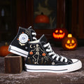 Converse Embroidered Custom Skeleton Shoes