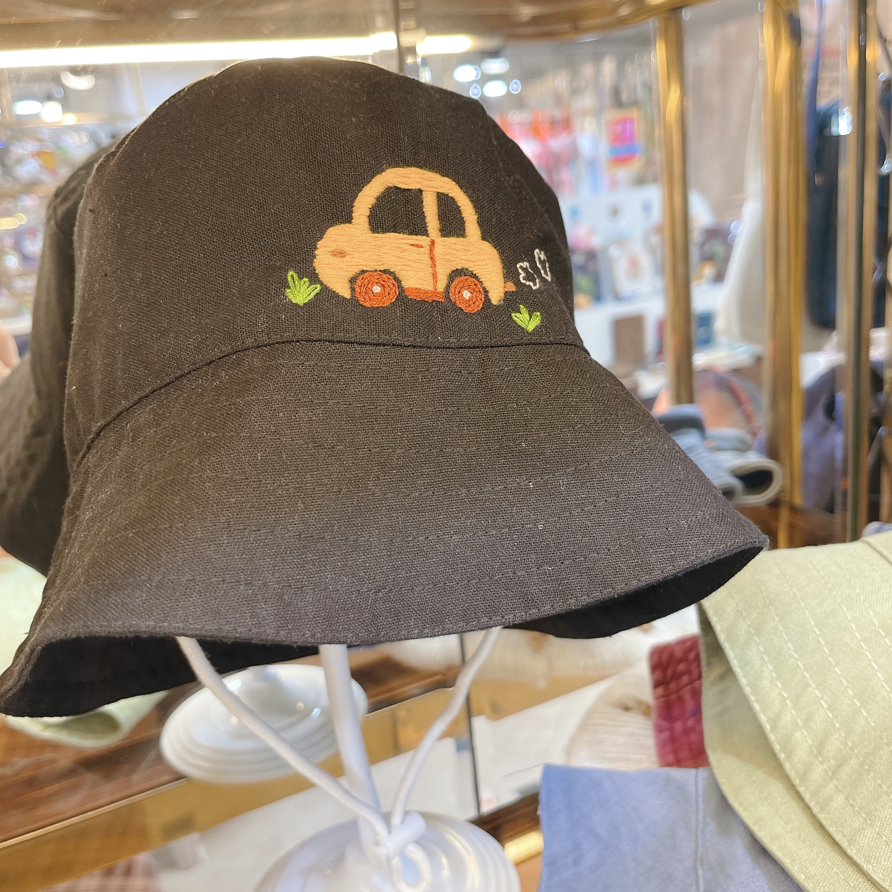 Little Embroidered Linen Baby Hat – Summer Bucket Hat for Toddlers & Kids