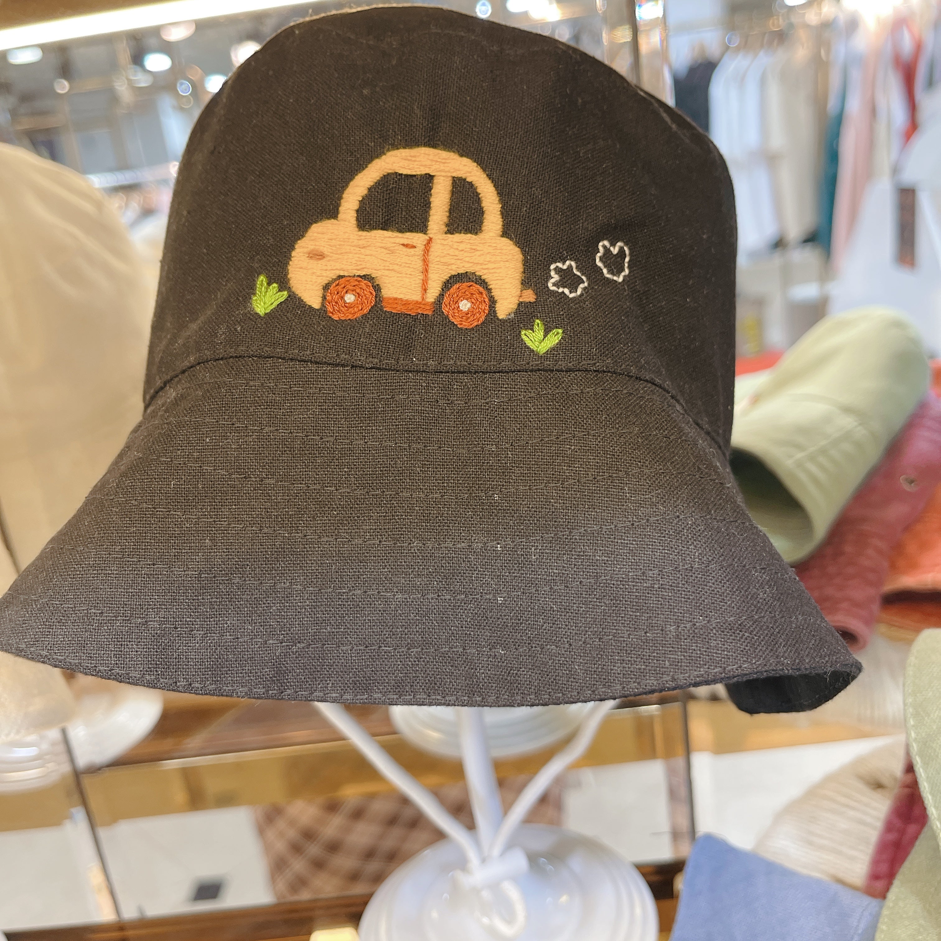 Little Embroidered Linen Baby Hat – Summer Bucket Hat for Toddlers & Kids