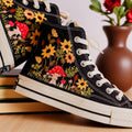 Converse Hand-Embroidered Mushroom High Top Shoes