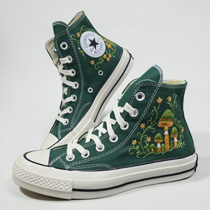 Converse Embroidered Mushroom Sneakers