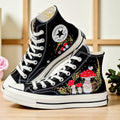 Converse Hand-Embroidered Floral Mushroom High Tops