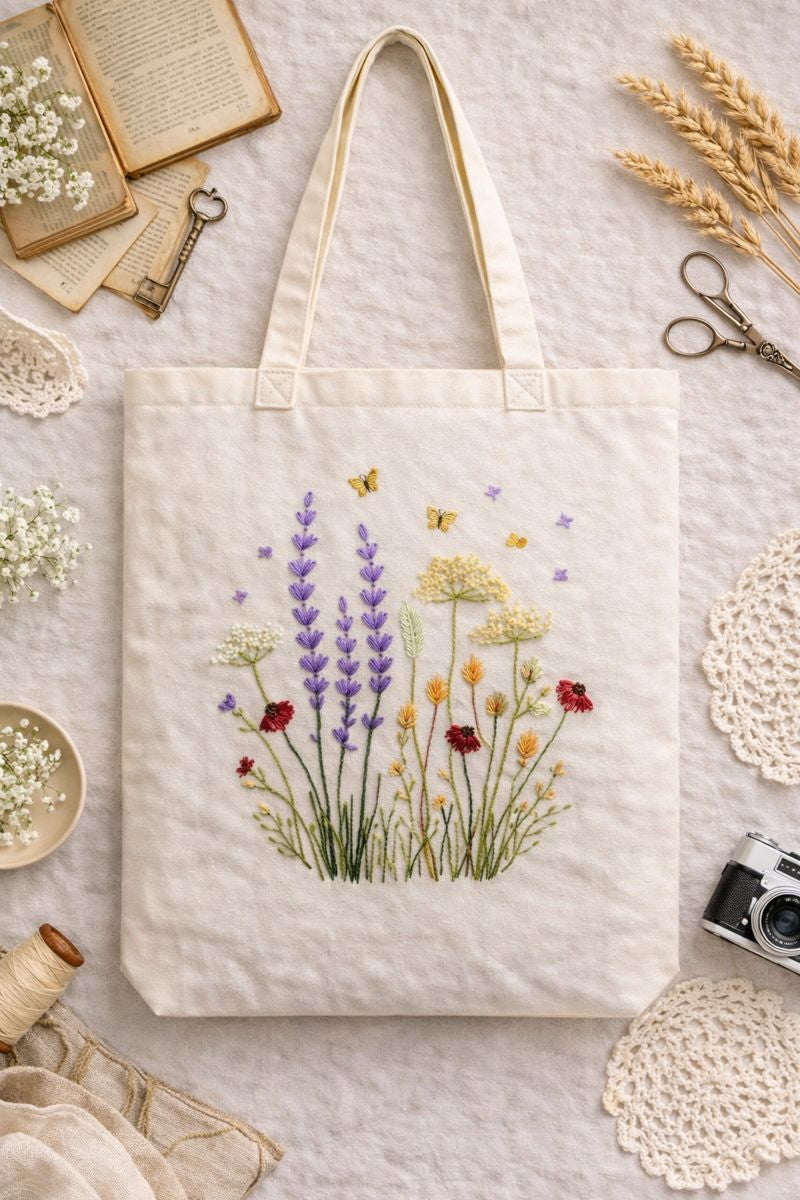 Personalized Embroidered Tote BagKawaStitch