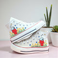 Converse Snoopy Embroidered High-Top Shoes