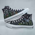 Converse Hand-Embroidered Spider Web Shoes