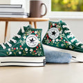 Converse Hand-Embroidered Strawberry High Tops